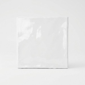 Piastrella Creta-13 Bianco Lucido 13x13 Cm con Bordi Irregolari Spessore 9 Mm - Product Image 1
