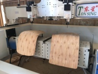 Machine de fraisage CNC pour chaise de bureau Yowing, machine de découpe verticale à 4 axes à double broche