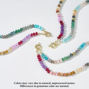 Collar <span class=keywords><strong>de</strong></span> cuentas <span class=keywords><strong>de</strong></span> ábaco colorido para <span class=keywords><strong>mujer</strong></span> y hombre, gargantilla bohemia <span class=keywords><strong>de</strong></span> playa con cierre <span class=keywords><strong>de</strong></span> oro <span class=keywords><strong>de</strong></span> 18 quilates, collar <span class=keywords><strong>de</strong></span> amazonita con gemas curativas - Product Image 4
