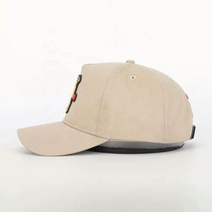 Casquette de baseball pour homme en toile de coton, 5 panneaux, réglable, avec broderie 3D, motif animal, design OEM de haute qualité, vente en gros, personnalisable - Product Image 3