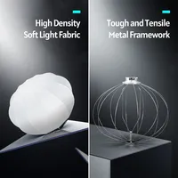 Boîte à lumière sphérique pliable Round KQ65 65cm 26" en forme de boule, diffuseur de flash, monture Bowens, pour studio vidéo.
