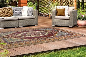 中国最优惠价格耐用防水定制户外露台地毯供应商波西米亚地毯 - Product Image 3