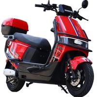 Nouvelle moto électrique à double frein à disque, moteur avant, batterie au plomb-acide graphène noir-or 60V/72V/96V, autonomie 60km