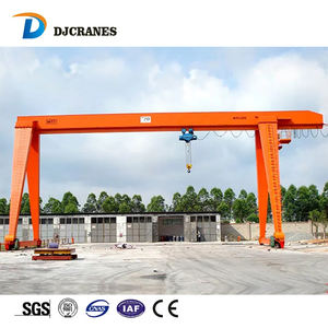 Grue portique simple et portable de 10 tonnes pour extérieur, type treillis, avec mécanisme de levage par treuil à vent, composants moteur essentiels Dejun, commande au sol et à distance - Product Image 2