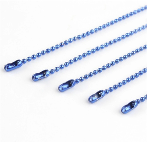 Customized Color Plated Steel Keychain Bead <strong>Ball</strong> <strong>Chain</strong> - Product Image 6