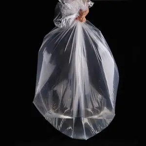 カスタムロゴ印刷余分な厚さ透明パッキングライニングフィルムシーリングボトムスクエアバッグ