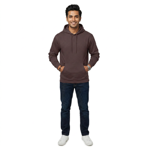 Men's Hooded Fleece Pullover <b>Hoodie</b> Bamboo Cotton Custom Pocket Breathable Quick Dry Eco-Friendly Winter Casual - Product Image 1