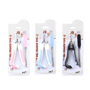 Trois Couleurs Pet Coupe-ongles Tondeuses Lime À Ongles Set Comprend un Intégré Garde De Sécurité - Product Image 1
