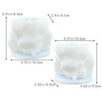 Moule en silicone 3D mignon en forme d'éléphant pour bougie aromatique, plâtre décoratif en forme d'éléphant, facile à démouler et réutilisable, marque Yaolan