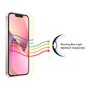 Protector de <span class=keywords><strong>pantalla</strong></span> con filtro de luz azul, Protector de <span class=keywords><strong>pantalla</strong></span> de vidrio templado, 2.5D, antiluz azul, para iPhone 13 Mini - Product Image 2