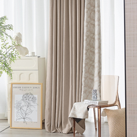 Cortina opaca para ventanas Cortinas opacas de diseño de lujo para sala de estar