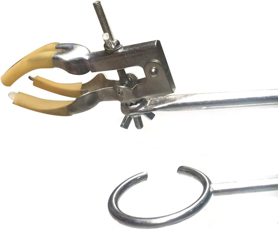 Support De Laboratoire Chimie Avec Flacon, Condenseur, Pinces - Set Métallerie Neuf