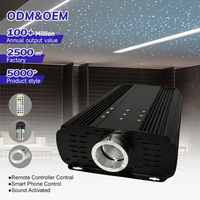 Source de lumière à fibre optique haute puissance 90W RGB pour projets, contrôlable par téléphone portable, pour piscines et hôtels, moteur d'éclairage LED à fibre optique