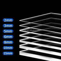 Planche acrylique anti-âge résistante aux UV et à la chaleur, qualité alimentaire, ignifuge, épaisseur 0,8-50 mm, taille personnalisable
