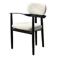 Chaise de salle à manger minimaliste italienne Degas, fauteuil en bois massif, personnalisable, mobilier de maison, restaurant, bureau, luxe léger