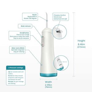 Hydropulseur <span class=keywords><strong>dentaire</strong></span> portable TAHATH rechargeable par USB, sans fil, IPX7, pour l'hygiène buccale (vente en gros) - Product Image 3