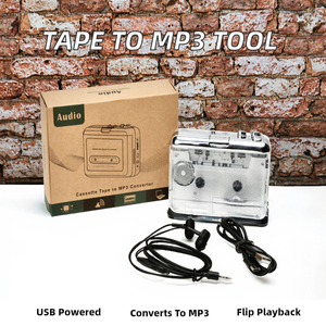 Reproductor de Casetes <span class=keywords><strong>TONIVENT</strong></span> TON010, Conversor de Audio de Casete a MP3 con Auto-Reversa, Alimentado por USB para Computadoras Portátiles y de Escritorio - Product Image 2