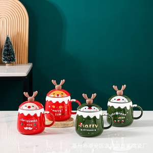 Creative <b>Christmas</b> Ceramic Cups Cute Water Cups Office Coffee Cups - Product Image 4