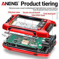 Multimètre numérique intelligent ANENG SZ02, testeur de transistors, 10000 comptes, True RMS, mesure automatique de la capacité électrique, température et résistance