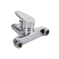 ITALOMIX Nouveau style Robinet de baignoire mural à poignée unique eau chaude et froide pour baignoire et douche Noyau de valve en zinc et céramique