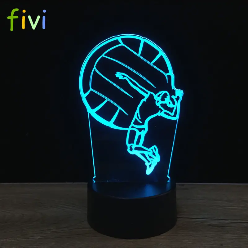 American Football Night Lamp Bedroom USB Touch Children Kids Gift Team Logo Led Night Light