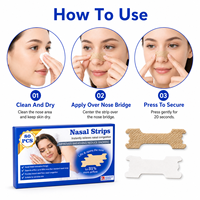 Bandes nasales douces et respectueuses de la peau pour soulager le nez bouché causé par le rhume et les allergies, port confortable toute la nuit