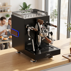 Cafetera Espresso Eléctrica Profesional Comercial MDK MC-27 E61 con Bomba Rotativa FOT, Caldera Doble, Semiautomática para Uso en Hoteles - Product Image 3