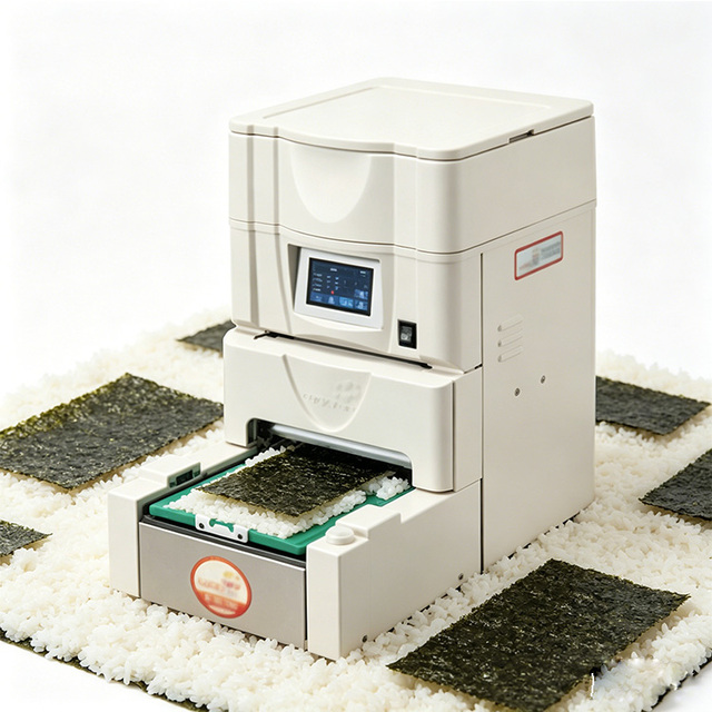 Industry CE Certified Automatic Sushi Rice Spreader Rice Laying Machine Sushi Rice Dispenser Sushi Making Equipment