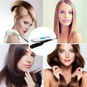 2025 professionale lisciatura capelli a vapore pettine ceramica Display LCD piastra a vapore elettrico pettine capelli - Product Image 2