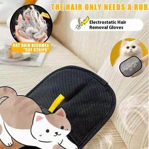 Gant anti-poils pour animaux de compagnie, gants antistatiques pour enlever les poils de chat, réutilisables, double face, pour canapé, meubles, tapis, siège de voiture, OEM - Product Image 3