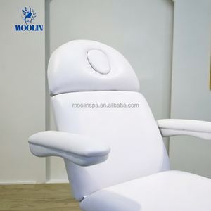 <span class=keywords><strong>Table</strong></span> <span class=keywords><strong>de</strong></span> <span class=keywords><strong>massage</strong></span> électrique MOOLIN <span class=keywords><strong>de</strong></span> luxe pour salon <span class=keywords><strong>de</strong></span> beauté, 3 moteurs, en cuir PU, incurvée, pour cils, idéale pour usage hôtelier - Product Image 2