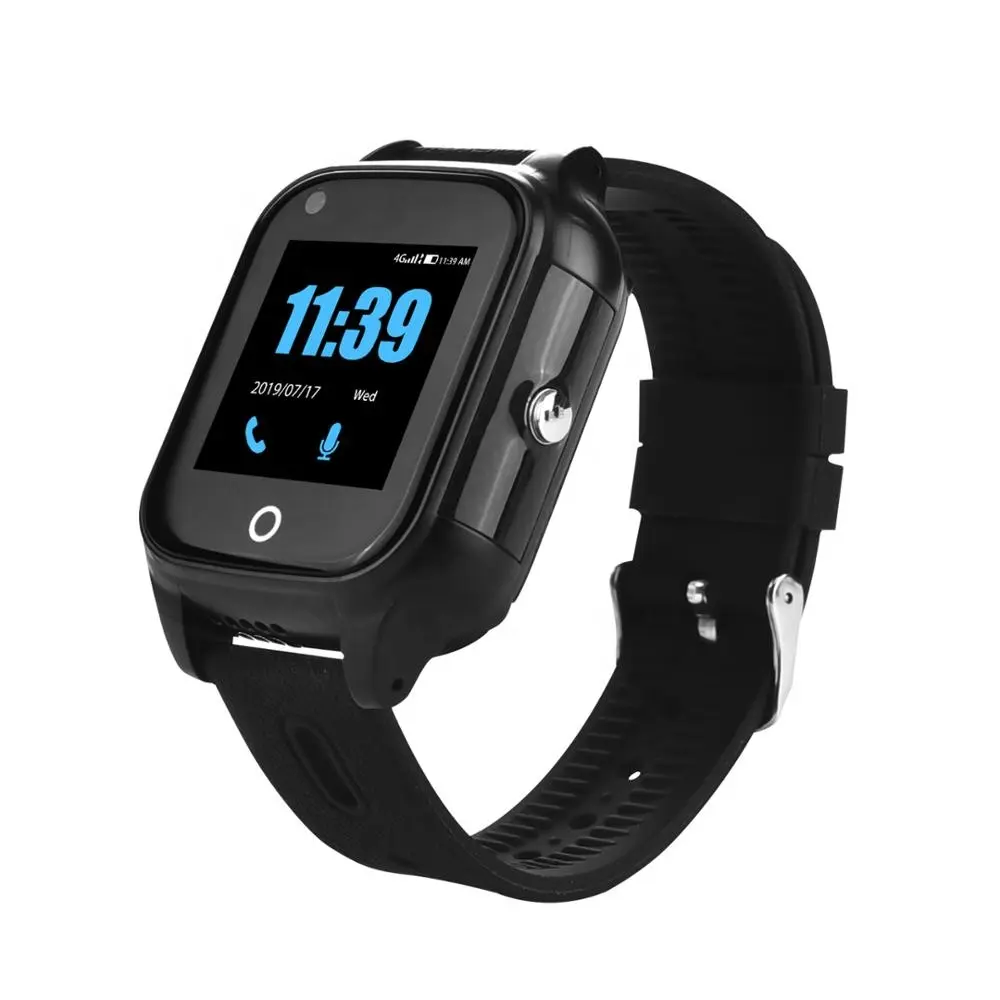 FA28S 4G IP67 กันน้ำ GPS สมาร์ทนาฬิกาสำหรับผู้สูงอายุ IOS Android Heart Rate Function