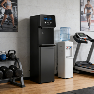 Distributeur d'eau chaude et froide vertical intelligent à écran tactile numérique pour usage commercial et domestique, grand distributeur à triple température - Product Image 1