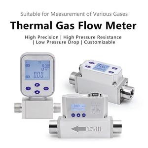 Medidor de Flujo Másico de Gas Industrial OEM Multigas con Rosca G3/8/G1/2, RS485 Modbus 4-20mA para Aire Comprimido N2 O2 - Product Image 2