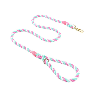 Wholesale Modern Simple Classic Soft Braided Cotton <b>Dog</b> <b>Leash</b> Multi-Color Mixed Gradient Small Medium Large Tiny Durable Daily - Product Image 1