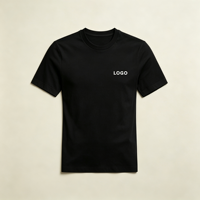 T-shirt en polyester à col rond avec logo personnalisé, manches courtes, uni, doux, élégant et confortable pour un usage décontracté