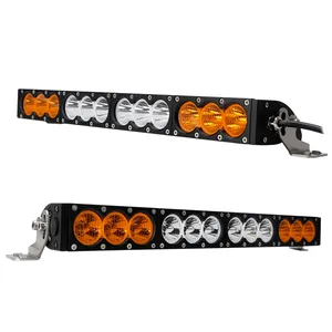 Lâmpada led âmbar para caminhão ip68, camião de emergência industrial, feixe para piscina, suv, atv, trabalho para dirigir, offroad, perseguição traseira, cob, barra de luz estroboscópica