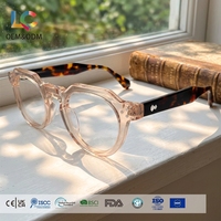 Montures optiques en acétate, lunettes de vue rétro à monture fine pour la lecture quotidienne et le travail