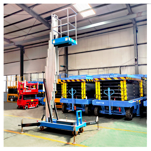 Leepa Fabrika Doğrudan Satış Hidrolik Asansörlü Elektrikli Tek Mastlı Alüminyum Alaşımlı Havadan Çalışma Platformu 10m Maksimum Yükseklik - Product Image 5