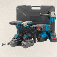 Ensemble d'outils électriques sans fil industriels professionnels clé électrique marteau perceuse meuleuse d'angle pioche pour ménage bricolage OEM