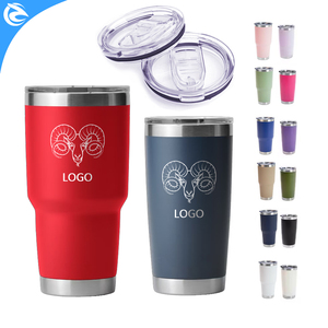 Gobelets isothermes 20oz 30oz avec couvercle magnétique Magslider, gravure laser, pour café, en acier inoxydable - Product Image 1