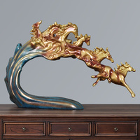 Escultura Artística de Resina de Arte Folclórico Nórdico, Figura Decorativa para el Hogar, Decoración Suave para el Hogar, Regalo de Inauguración de Negocios, Artesanía de Resina
