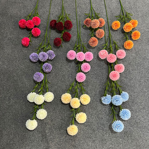 Nội Thất Hoa Trang Trí Bán Buôn Nhỏ Faux Pompon Hoa Cúc Bồ Công Anh Lụa Nhân Tạo Kiku Hoa - Product Image 5