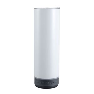 Gobelet droit vierge pour sublimation, 20 oz, en acier inoxydable, isotherme sous vide, avec haut-parleur intelligent sans fil et poignées en plastique - Product Image 3