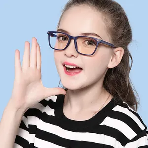 고품질 TR90 더블 컬러 풀 프레임 어린이 안티 블루 안티 블루 라이트 차단 렌즈 어린이 소년 소녀 컴퓨터 안경