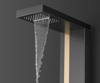 Ensemble de douche de salle de bain personnalisé de haute qualité panneau de douche de pluie en acier inoxydable moderne GS026-2