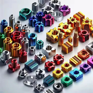 Bộ định tuyến <span class=keywords><strong>CNC</strong></span> 5 trục cho các bộ phận kim loại bằng thép không gỉ tùy chỉnh sản xuất màu đen xanh đỏ bạc anodized kết thúc - Product Image 4