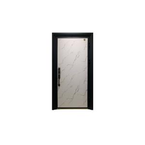 Surface peinte au design moderne Porte de sécurité en toute sécurité Portes <span class=keywords><strong>d</strong></span>'entrée en aluminium moulé à double façade pour maisons de villa - Product Image 5