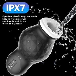 Onderwater speelgoed automatisch 7 frequenties roterende vibratie inhalatie orale seks mannelijke zuigende masturbatie speelgoed vliegtuig cup - Product Image 4