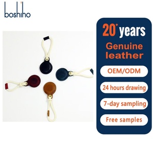 Boshiho Leather Key <b>Ring</b> Cases for Protective Cover Portable Handmade Genuine Leather Air Tag Holder with <b>Keyring</b> Protective - Product Image 1